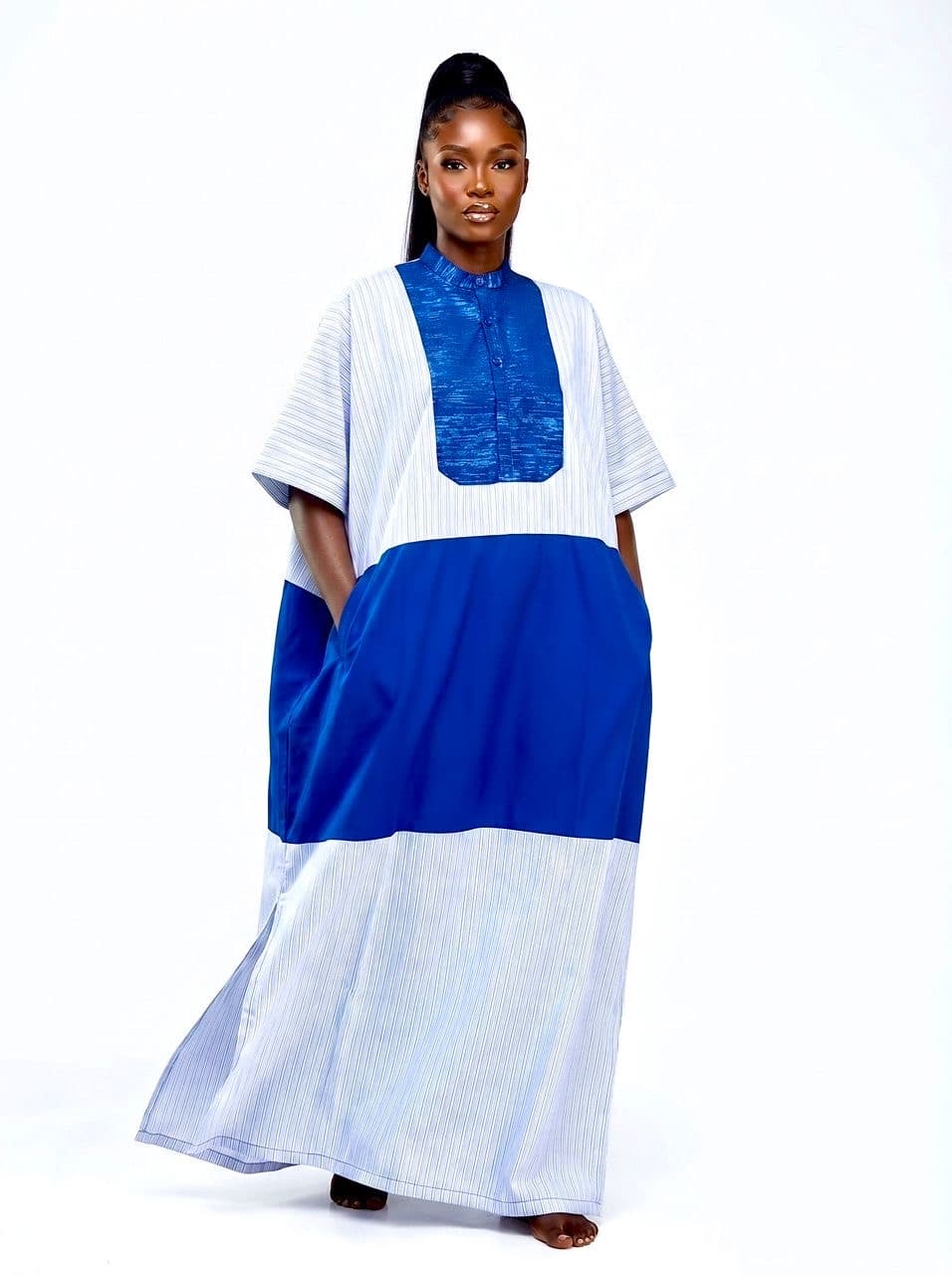 OASIS BUBU DRESS (BLUE)